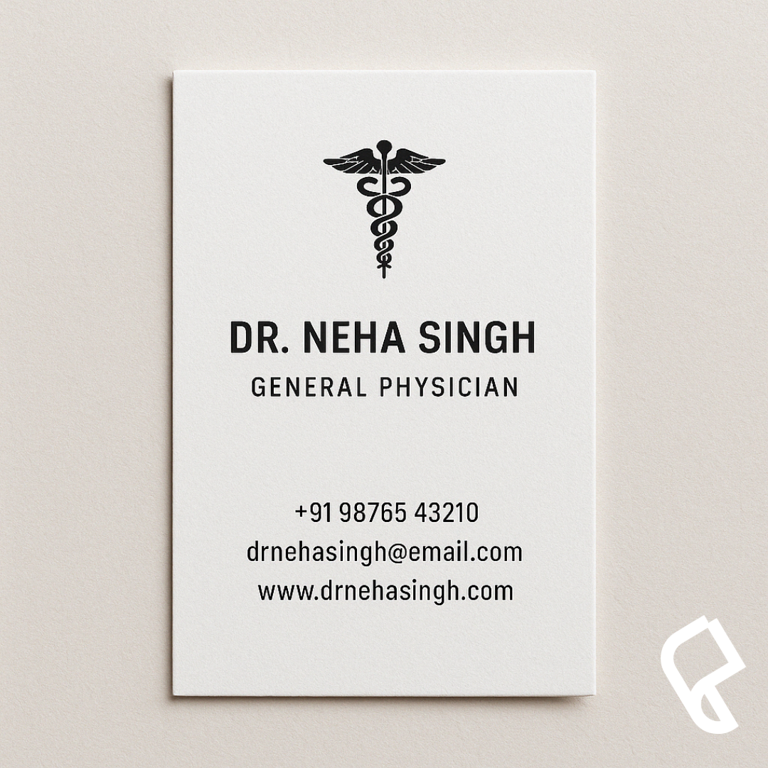 Texture Paper Visiting Card