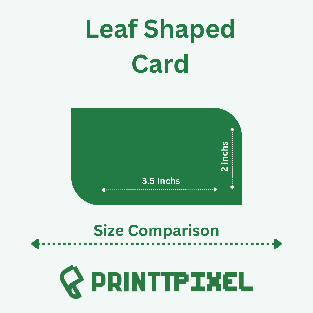 Leaf Shape Business Cards