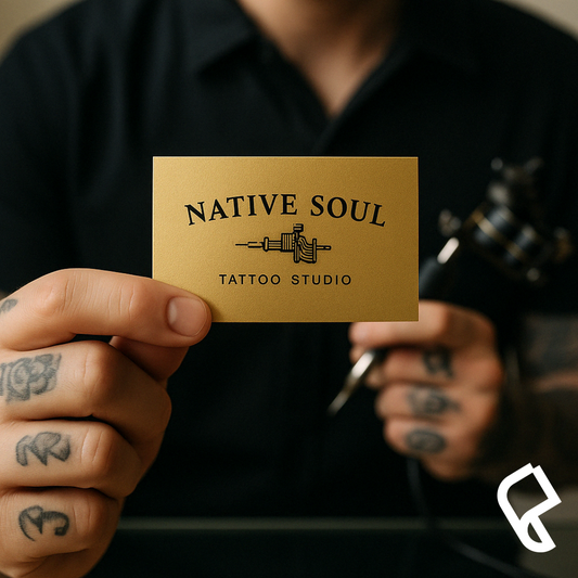 Metallic Paper Visiting Card