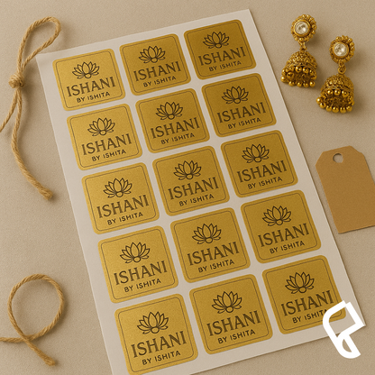 Golden Base Sticker/ Label